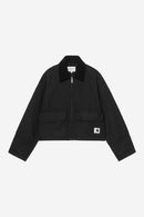 Carhartt WIP W' Prescott Jacket 100% Cotton 'Hubbard' Canvas, 9 oz (Black / Black garment dyed)
