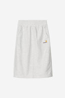 Carhartt WIP W' American Script Sweat Skirt Cotton/Polyester Sweat, 340 g/m² (Ash Heather)