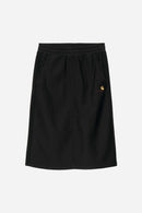 Carhartt WIP W' American Script Sweat Skirt Cotton/Polyester Sweat, 340 g/m² (Black)
