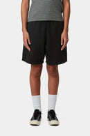 Carhartt WIP W' Brenta Sweat Short Cotton Sweat, 400 g/m² (Black / White heavy stone wash)