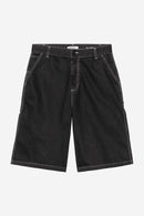 Carhartt WIP W' Nixon Single Knee Short 100% Cotton 'Robertson' Denim, 12 oz (Black rinsed)