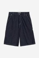 Carhartt WIP W' Nixon Single Knee Short 100% Cotton 'Robertson' Denim, 12 oz (Blue rinsed)