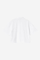 Carhartt WIP W' S/S Carhartt Script Polo TS Cotton Garment Washed Piqué, 240 g/m² (White / Black)