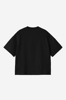 Carhartt WIP W' S/S Cloud Heart T-Shirt Organic Cotton Single Jersey, 165 g/m² (Black)