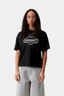 Carhartt WIP W' S/S Cloud Heart T-Shirt Organic Cotton Single Jersey, 165 g/m² (Black)