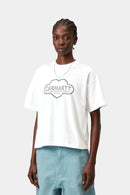 Carhartt WIP W' S/S Cloud Heart T-Shirt Organic Cotton Single Jersey, 165 g/m² (White)