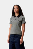 Carhartt WIP W' S/S Dion Polo Cotton Waffle, 230 g/m² (Dion Stripe, Icaria)