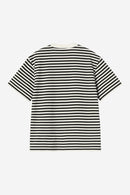Carhartt WIP W' S/S Ezra T-Shirt Cotton Single Jersey, 205 g/m² (Ezra Stripe, Black / Wax)