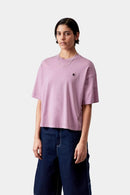 Carhartt WIP W' S/S Nelson T-Shirt Organic Cotton Single Jersey, 165 g/m² (Gentle Purple garment dyed)