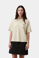 Carhartt WIP W' S/S Nelson T-Shirt Organic Cotton Single Jersey, 165 g/m² (Stone garment dyed)