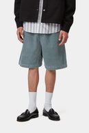 Carhartt WIP Reynold Short 100% Cotton 'Forsyth' Corduroy, 15 Wales, 8 oz (Cozy Blue dusky washed)