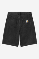 Carhartt WIP Landon Short 100% Cotton 'Robertson' Denim, 12 oz (Black stone washed)
