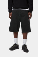 Carhartt WIP Landon Short 100% Cotton 'Robertson' Denim, 12 oz (Black stone washed)