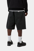 Carhartt WIP Landon Short 100% Cotton 'Robertson' Denim, 12 oz (Black stone washed)
