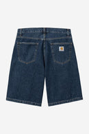 Carhartt WIP Langdon Short 100% Cotton 'Smith' Denim, 13.5 oz 8 (Blue stone washed)