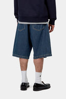 Carhartt WIP Langdon Short 100% Cotton 'Smith' Denim, 13.5 oz 8 (Blue stone washed)