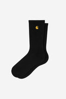 Carhartt WIP Chase Socks 82/16/2% Cotton/Polyester/Elastane (Black / Gold)