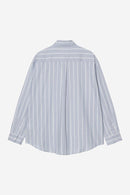 Carhartt WIP L/S Beale Shirt Cotton Dobby, 3.8 oz Beale Stripe, (Gentle Blue / White)
