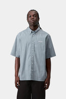 Carhartt WIP S/S Groff Shirt Cotton Poplin, 3.9 oz Groff Check, (Blue River)