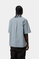 Carhartt WIP S/S Groff Shirt Cotton Poplin, 3.9 oz Groff Check, (Blue River)