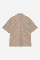 Carhartt WIP S/S Groff Shirt Cotton Poplin, 3.9 oz Groff Check, (Hamilton Brown)