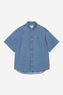 Carhartt WIP S/S Lucas Shirt Cotton Denim, 8.5 oz (Blue stone washed)