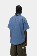 Carhartt WIP S/S Lucas Shirt Cotton Denim, 8.5 oz (Blue stone washed)