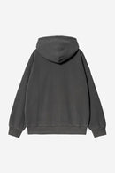 Carhartt WIP Hooded Nelson Jacket Cotton Sweat, 370 g/m² (Black garment dyed)