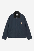 Carhartt WIP OG Detroit Jacket Organic Cotton Moraga Twill, 8.25 oz (Deep Night / Black rinsed)