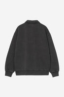 Carhartt WIP Half Zip Detroit Sweat Cotton Sweat, 430 g/m² (Black stone washed)