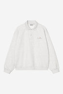 Carhartt WIP WIP Label Polo Sweat Cotton Sweat, 370 g/m² (Ash Heather)