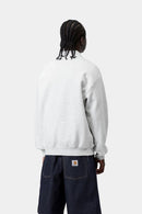 Carhartt WIP WIP Label Polo Sweat Cotton Sweat, 370 g/m² (Ash Heather)