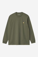Carhartt WIP L/S Chase T-Shirt 100% Cotton Combed Single Jersey, 235 g/m² (Leaf / Gold)