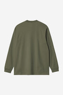 Carhartt WIP L/S Chase T-Shirt 100% Cotton Combed Single Jersey, 235 g/m² (Leaf / Gold)