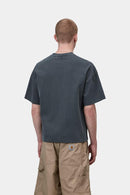 Carhartt WIP S/S Benton T-Shirt Cotton Single Jersey, 230 g/m² (Carbon garment dyed)