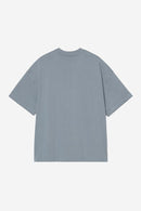 Carhartt WIP S/S Link Script T-Shirt 100% Organic Cotton Single Jersey, 230 g/m² (Velvet Blue / White)