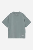 Carhartt WIP S/S Link Script T-Shirt 100% Organic Cotton Single Jersey, 230 g/m² (Velvet Green / White)