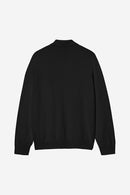 Carhartt WIP L/S Madison Polo Cotton Knit, 12 gauge (Black / White)