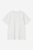 Carhartt WIP S/S American Script T-Shirt Organic Cotton Single Jersey, 240 g/m² (Ash Heather)
