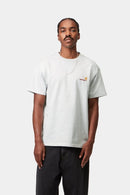 Carhartt WIP S/S American Script T-Shirt Organic Cotton Single Jersey, 240 g/m² (Ash Heather)
