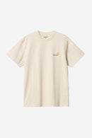 Carhartt WIP S/S American Script T-Shirt Organic Cotton Single Jersey, 240 g/m² (Natural)