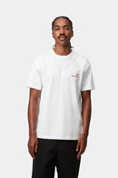 Carhartt WIP S/S American Script T-Shirt Organic Cotton Single Jersey, 240 g/m² (White)
