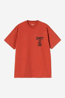 Carhartt WIP S/S Blocks T-Shirt Organic Cotton Single Jersey, 200 g/m² (Oxide Red)