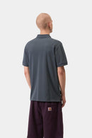 Carhartt WIP S/S Chase Pique Polo Cotton Garment Washed Piqué, 240 g/m² (Cozy Blue / Gold)