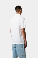 Carhartt WIP S/S Chase Pique Polo Cotton Garment Washed Piqué, 240 g/m² (White / Gold)