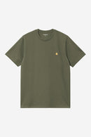 Carhartt WIP S/S Chase T-Shirt 100% Cotton Combed Single Jersey, 235 g/m² (Leaf / Gold)
