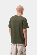 Carhartt WIP S/S Chase T-Shirt 100% Cotton Combed Single Jersey, 235 g/m² (Leaf / Gold)
