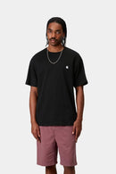 Carhartt WIP S/S Madison T-Shirt Organic Cotton Single Jersey, 175 g/m² (Black / White)
