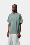 Carhartt WIP S/S Madison T-Shirt Organic Cotton Single Jersey, 175 g/m² (Velvet Green / White)