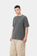 Carhartt WIP S/S Nelson T-Shirt Cotton Single Jersey, 195 g/m² (Black garment dyed)
